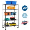 5-Wire Shelving Unit Steel Large Metal Shelf Organizer Garage Storage