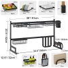 Over the Sink Dish Drying Rack, Drainage Rack for Kitchen Supplies