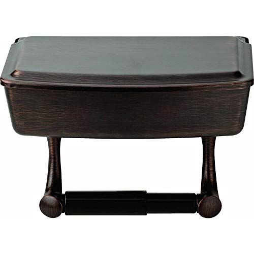 Delta Toilet Paper Holder with Privacy Storage in SpotShield Venetian Bronze