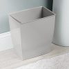 iDesign Spa Rectangular Trash Can, Waste Basket Garbage Can for Bathroom