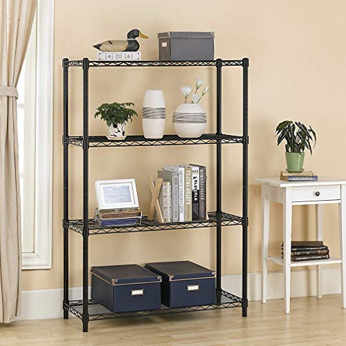 4 shelf Wire Shelving Unit Garage NSF Wire Shelf Metal Large Storage