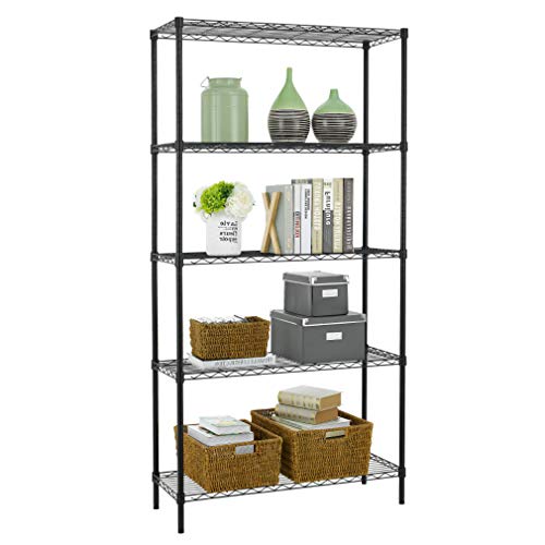 5 Shelf Wire Shelving Unit Garage NSF Wire Shelf Metal Large Storage