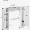 Kealive Over-The-Toilet Storage Cabinet Toilet Cabinet Organizer with 2 Side Doors