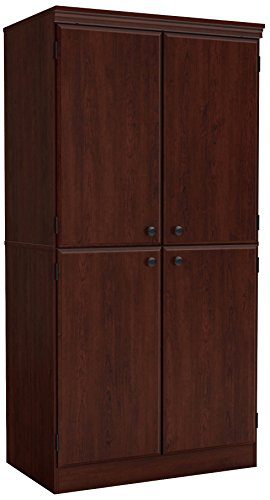 South Shore Tall 4-Door Storage Cabinet with Adjustable Shelves