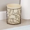 iDesign Twigz Metal Wire and Plastic Wastebasket Trash Can