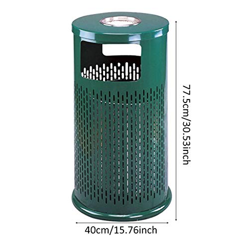 Outdoor Trash Cans Waste Recycling Compost Bins Stainless Steel