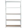 King's Rack 5-Tier White Steel Storage Rack Boltless Shelving Tier