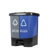 ZWW electronic 50L Large Plastic Double Barrel Recycle Recycling