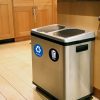 iTouchless 16 Gallon Touchless Trash Can and Recycle Bin Combo Unit