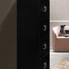 Hodedah 8 Door, Four Shelves, Enclosed Storage Cabinet