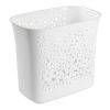 mDesign Decorative Oval Trash Can Wastebasket, Garbage Container Bin