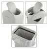 Saedy Swing Lid Trash Can, Greyish Plastic
