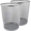 Greenco Mesh Wastebasket Trash Can, 6 Gallon