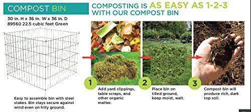 Panacea Products Compost Bin, 30-Inch Height by 36-Inch