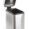Stay Clean and Stylish with BINO 1.3 Gallon Stainless Steel Step Trash Can – Brushed Steel