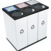 RecycleBoxBin Plastic Light Weight Large Triple Recycling Bin