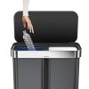 simplehuman 58 Liter / 15 Gallon Stainless Steel Rectangular Kitchen