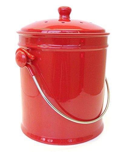 Natural Home Cherry Ceramic Compost Bin