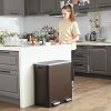 Simplify Waste: Dual Trash Can for Kitchen Recycling & Sorting