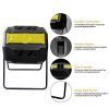 EJWOX Large Composting Tumbler - Dual Rotating Outdoor Garden Compost Bin