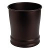 iDesign Olivia Metal Wastebasket, Small Round Plastic Vintage Trash Can