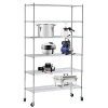SUNCOO Steel Wire Shelf Strengthen Utility 46" W x 82" H x 18" D Wire Shelves