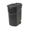 Home & Comforts 45 Gallon Black Trash can with lid Trash can