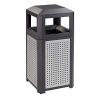 Safco Trash Can, 15 Gallon, Black
