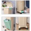 FuLov Trash Can Recycle Bin Removable with Lid Covers