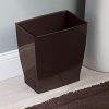 mDesign Rectangular Trash Can Wastebasket, Small Garbage Container Bin