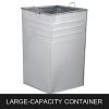 BestEquip Garbage Can 15 Gallon Trash Cans Commercial Outdoor Trash Can