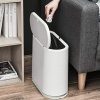 PENGKE Slim Plastic Trash Can 2.4 Gallon Garbage Can