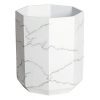 Allure Home Creation Marble Effect Trash Can - Small Wastebasket