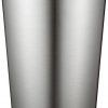 iDesign Patton Round Metal Trash Can, Waste Basket Garbage Can for Bathroom