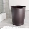 iDesign Kent Plastic Wastebasket Small Round Plastic Trash Can for Bathroom