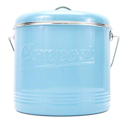 Compost Bin with 7 FREE Charcoal Filters by Silky Road