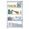 King's Rack 5-Tier White Steel Storage Rack Boltless Shelving Tier