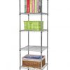 Finnhomy Heavy Duty 5 Tier Wire Shelving Unit NSF Certified 5 Shelves