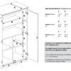 South Shore Tall 2-Door Storage Cabinet with Adjustable Shelves