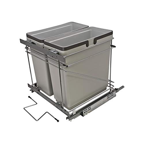 Rok Salice Kitchen Cabinet Soft Close Heavy Duty Frameless Waste Recycle Bin