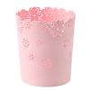 Wastebasket,Hmane Hollow Flower Shape Plastic Lidless Wastepaper Baskets