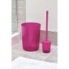 iDesign Finn Round Plastic Trash, Compact Waste Basket Garbage Can