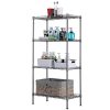 SINGAYE 4 Tier Adjustable Wire Shelving Metal Storage Rack