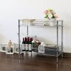 Kinbor 2 Tire Chrome Wire Shelving Unit Metal Utility