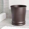 Elevate Your Bathroom Decor with the iDesign Olivia Metal Wastebasket - A Stylish and Functional Addition to Any Space