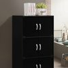 Hodedah 6 Door, Three Shleves, Enclosed Storage Cabinet