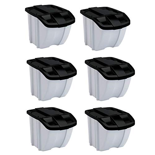 Suncast 18 Gallon Indoor or Outdoor Recycle Storage Bin