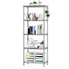 Naiflowers 5 Shelf Storage Metal Shelf Wire Shelving Unit Sturdy Steel Heavy