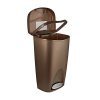 Umbra, Bronze Brim Large Kitchen Trash Stainless Steel Foot Pedal