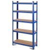 Tangkula Metal Storage Shelves, 60inches Heavy Duty Frame Organizer